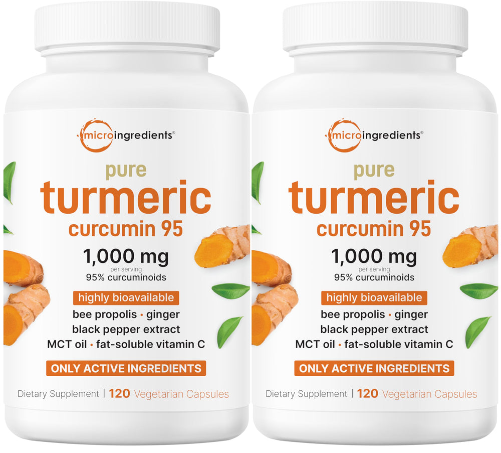 Bottle of Micro Ingredients Turmeric Curcumin 1000mg 240 veggie capsules