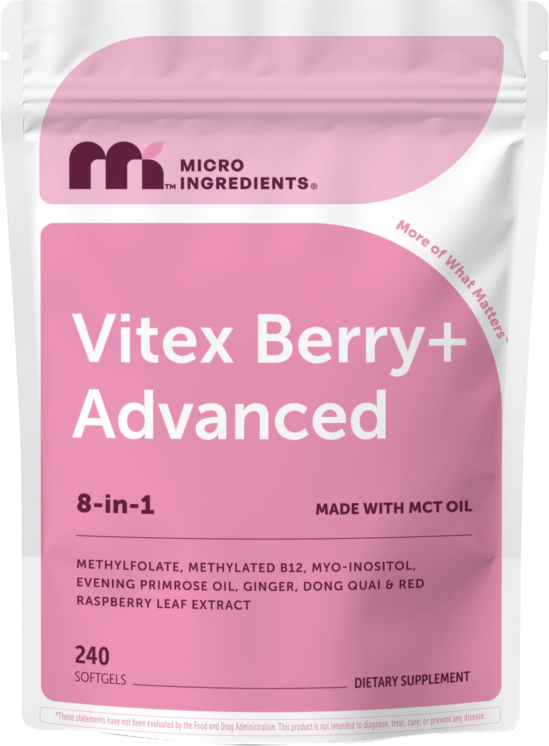 Micro Ingredients front packaging showing product and benefits