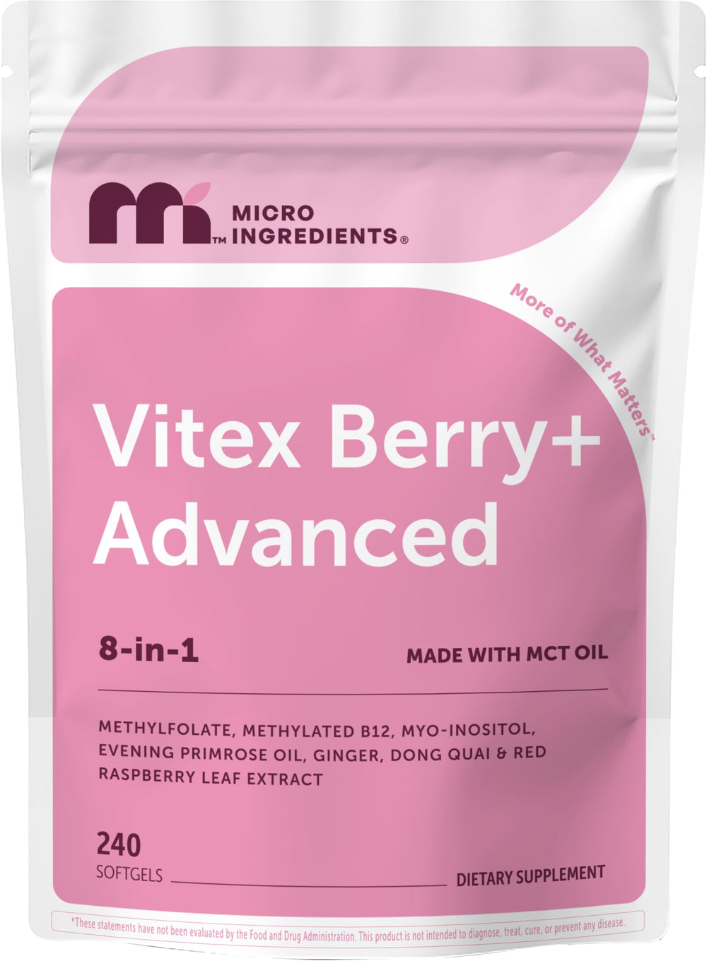 Micro Ingredients front packaging showing product and benefits