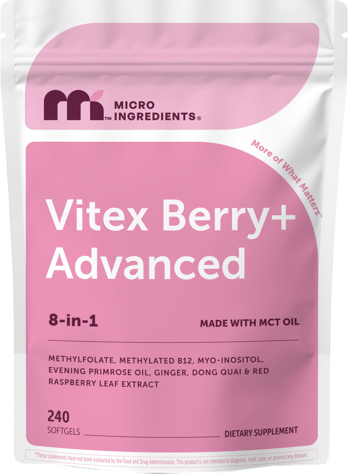 Micro Ingredients front packaging showing product and benefits