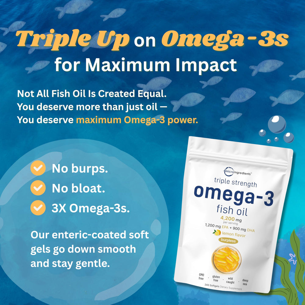 Micro Ingredients wild-caught Norwegian fish omega-3 bottle image