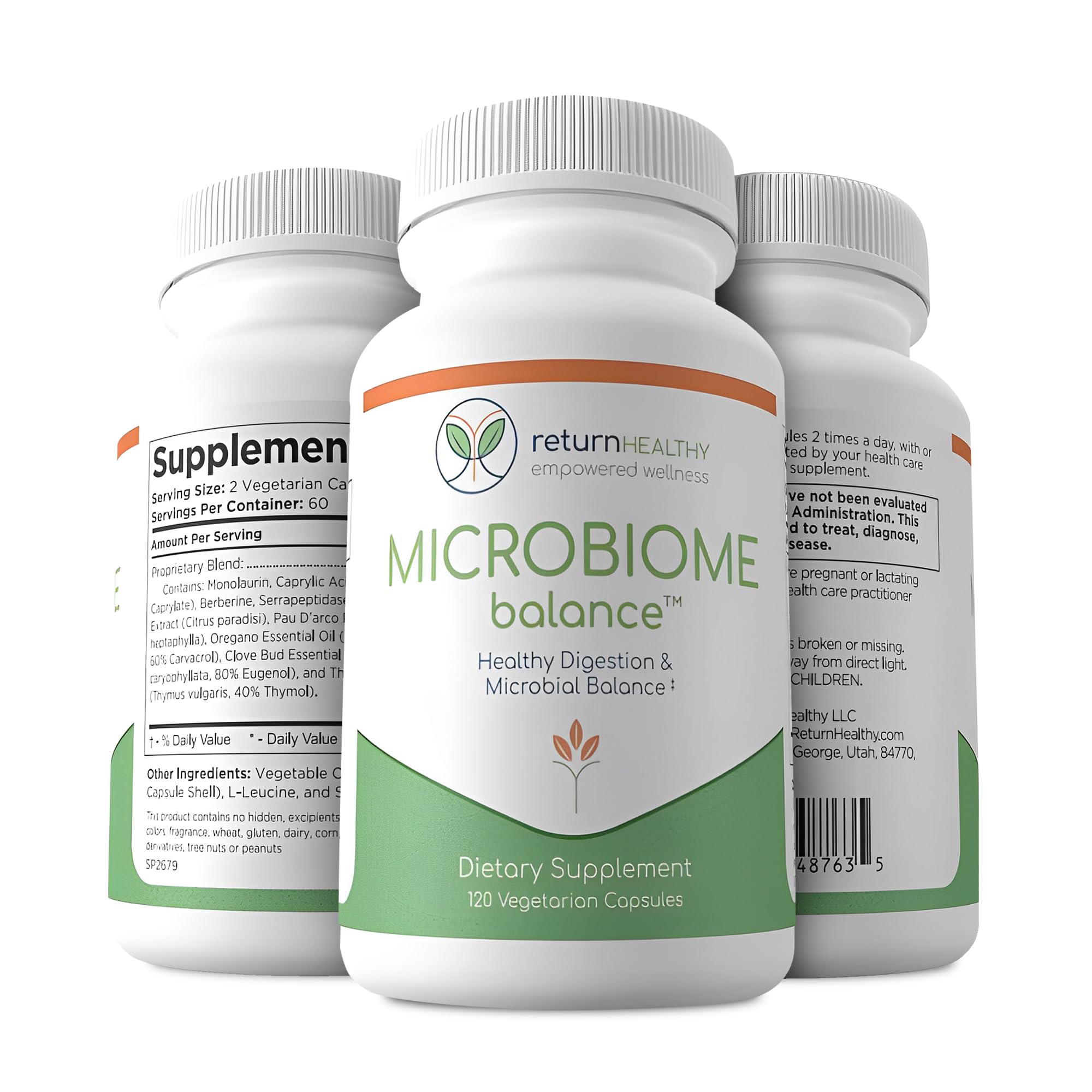 Infographic showing benefits of microbiome balance