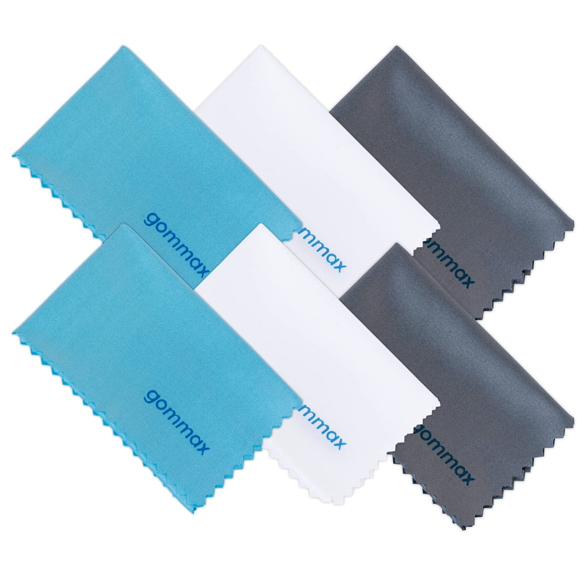 Blue microfiber cleaning cloth 6x7 inches