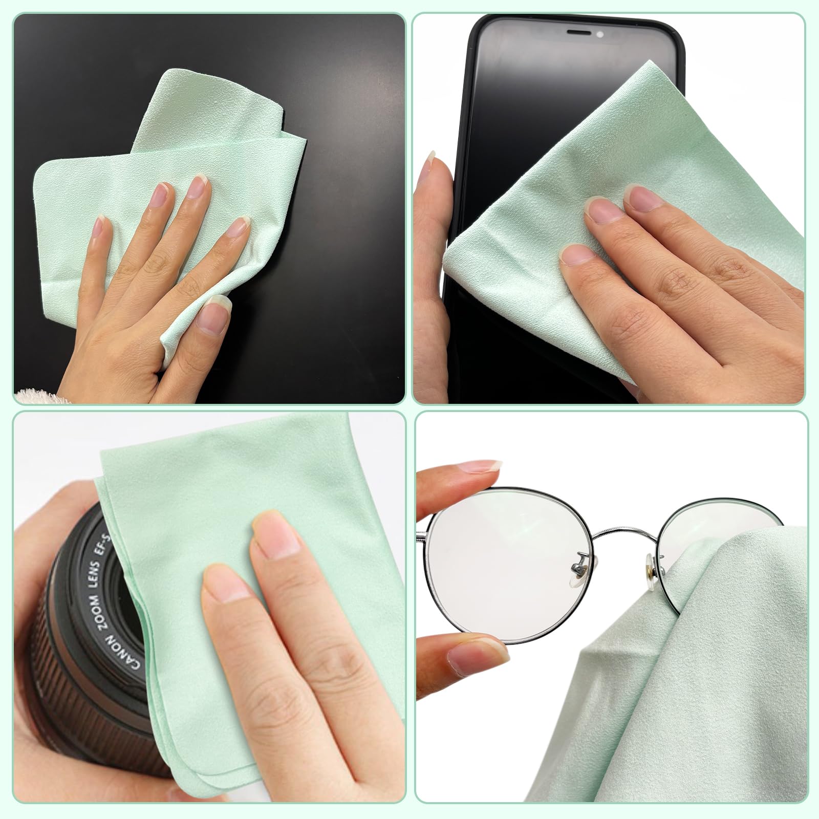 Close-up of microfiber cloth fabric