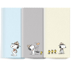 Snoopy microfiber cleaning cloth for glasses and screens – 3 pack, front view