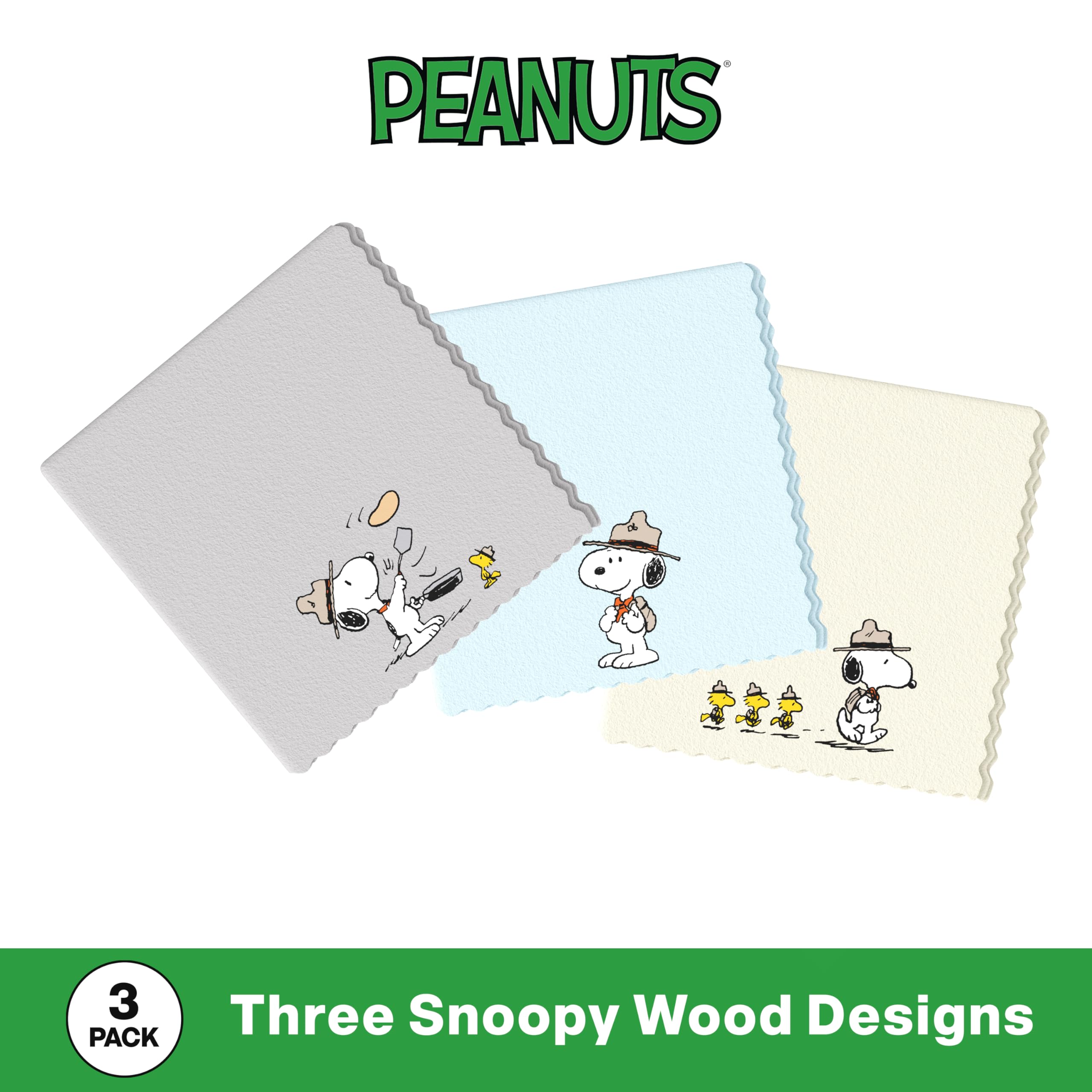 Travel-friendly microfiber cloth for glasses and gadgets – Snoopy artwork