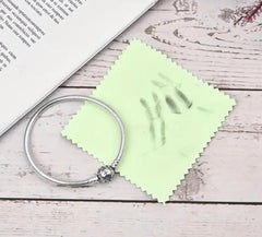 Polishing jewelry and silver with microfiber cloth