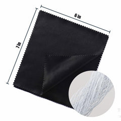 Cloths arranged with glasses, phone, and camera lenses for cleaning