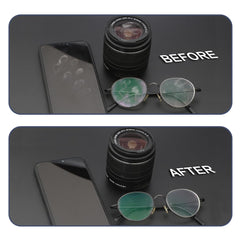Microfiber cloth cleaning camera lenses