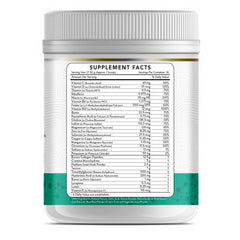 Detail of MicroVitamin+ ingredients showing collagen peptides, creatine, and hyaluronic acid