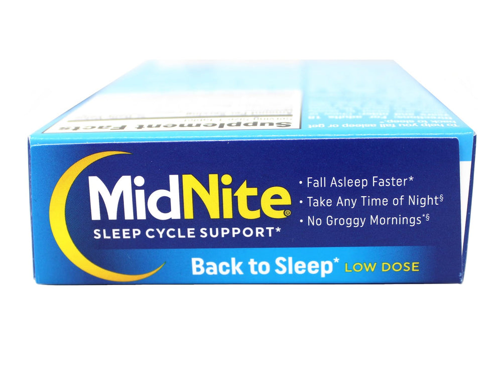 Box graphic for MidNite Sleep Cycle Support 30 quick melt tablets pack 4