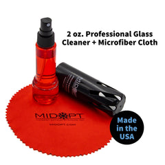 Microfiber cleaning cloth for optics