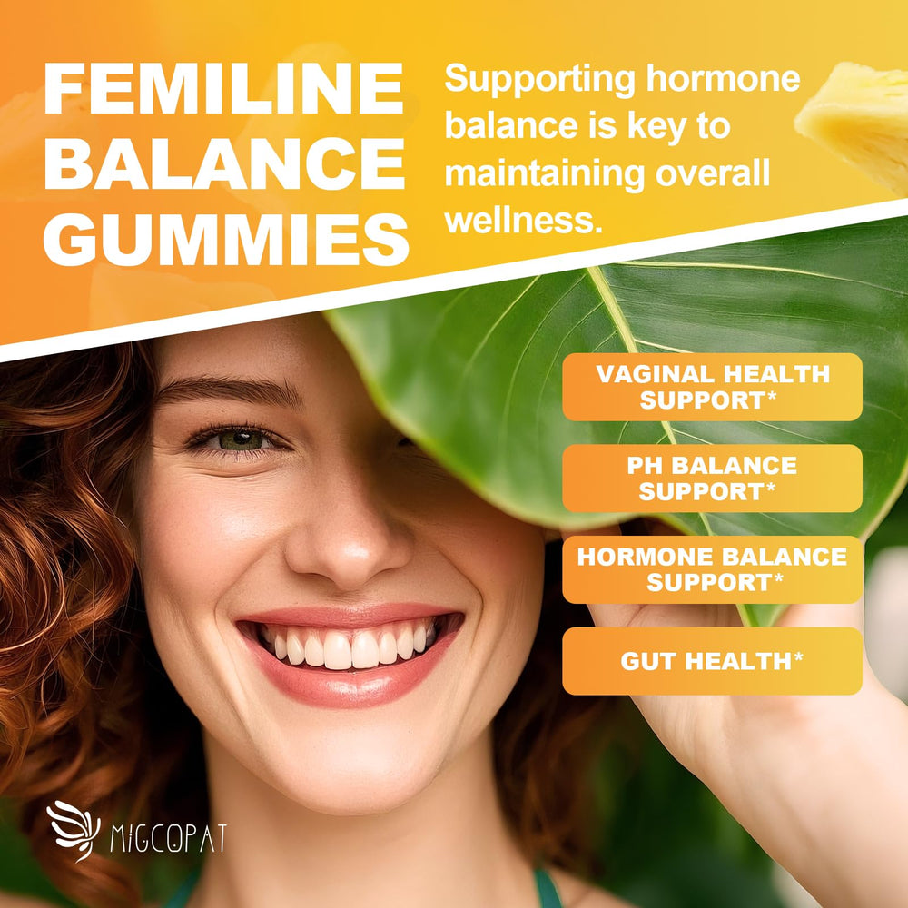 Pineapple flavored Migcopat gummies close-up