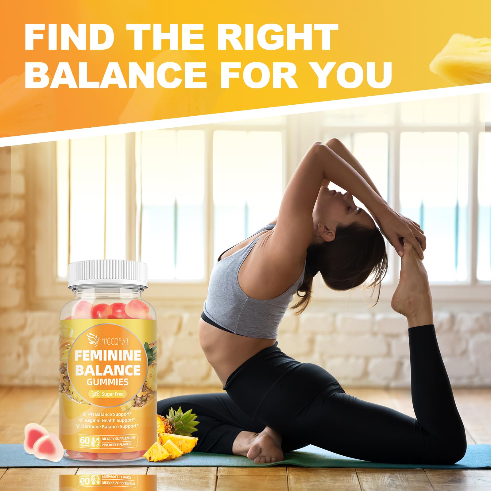 Close-up of pineapple-flavored gummies