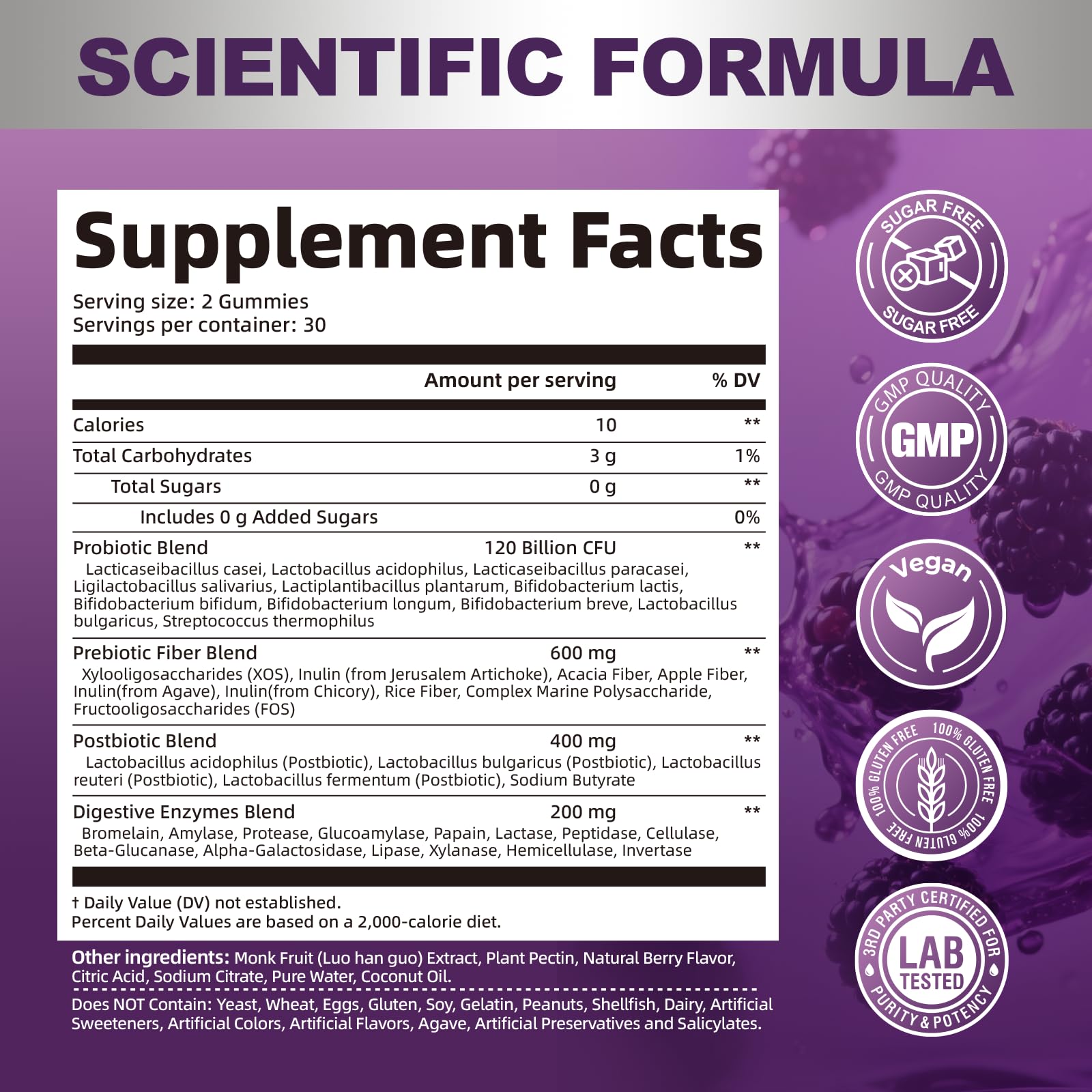 Vegan-friendly badge on Migcopat Gummies