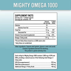 Mighty Omega 1000 softgel capsules