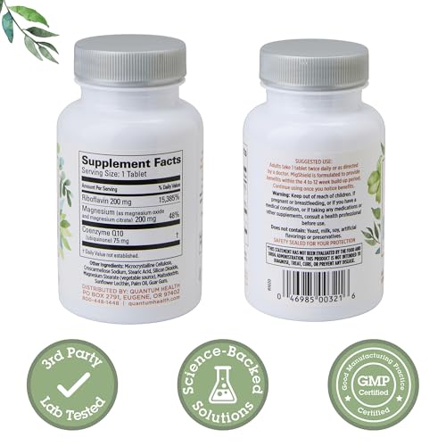 MigShield bottle label close up