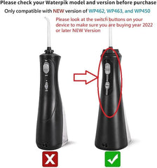 Clear reservoir showing water level in Water Flosser WP462 WP463 WP450