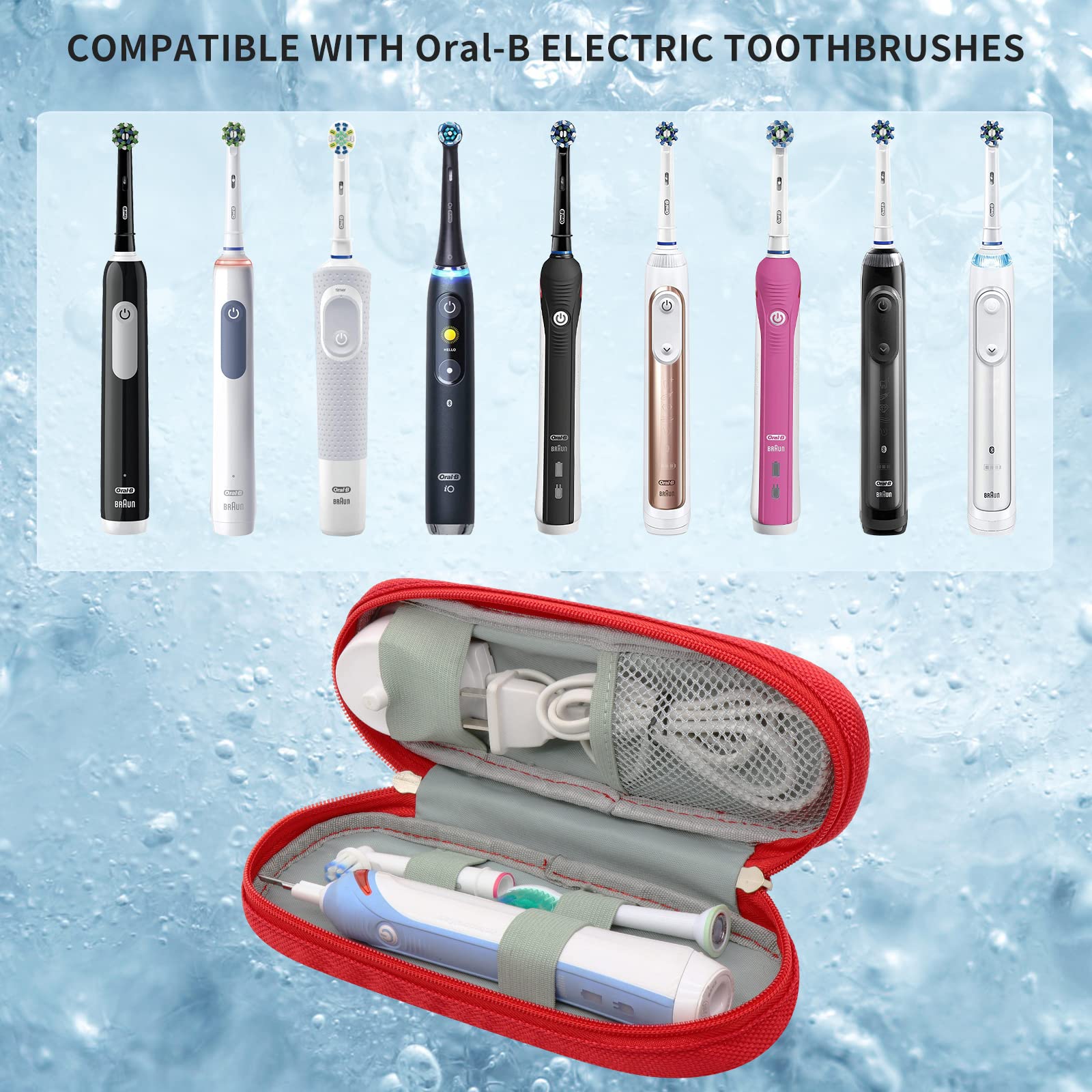 Interior pearl cotton padding protecting toothbrush