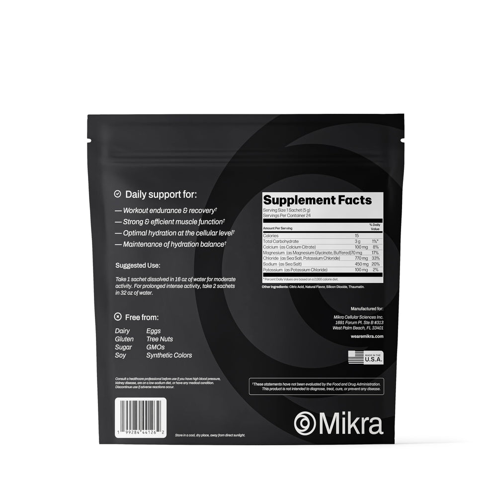 Mikra Hydrate travel-friendly hydration sticks in a kit