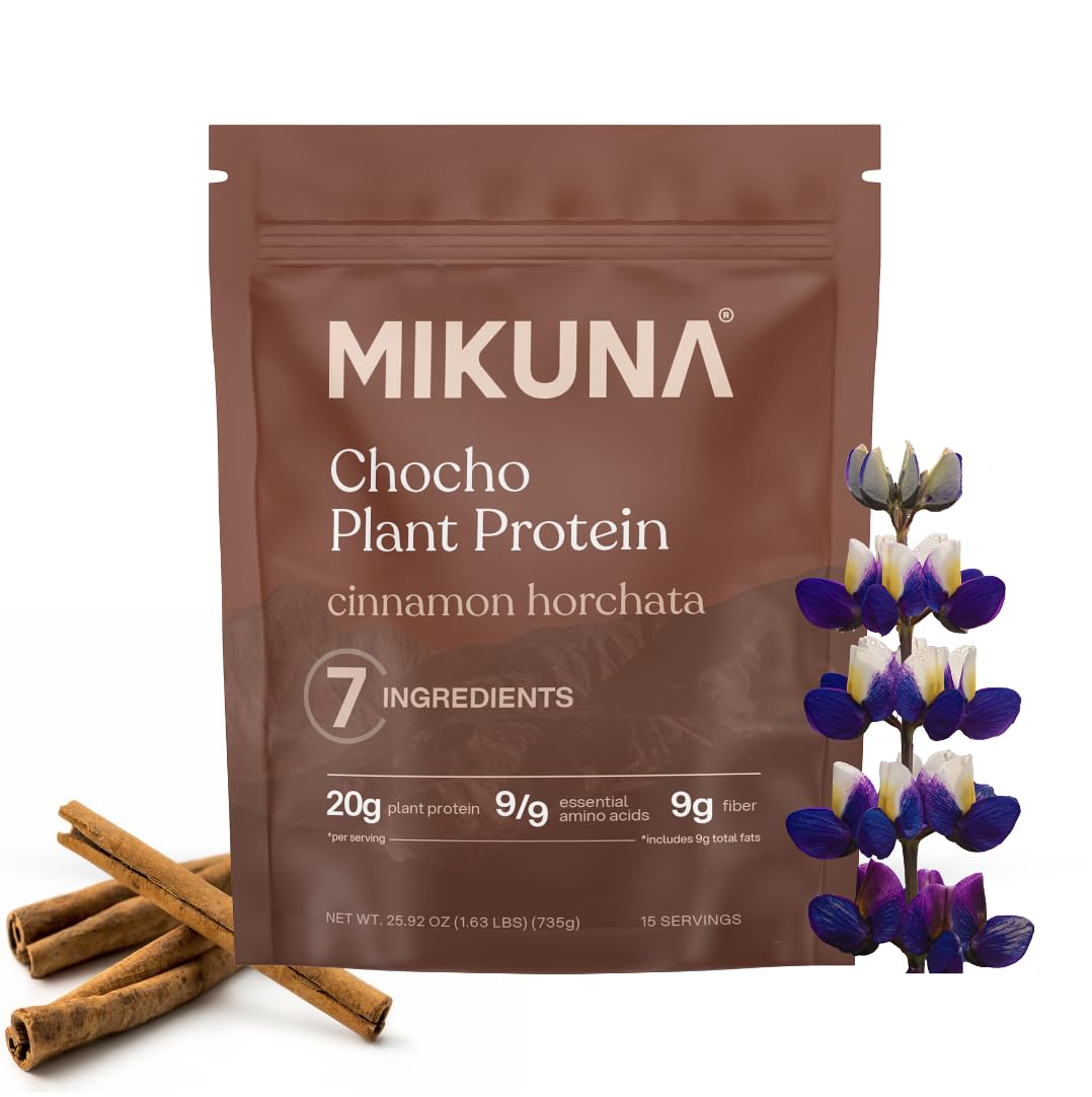 Mikuna Chocho protein bag-pack highlights plant protein for active lifestyles.