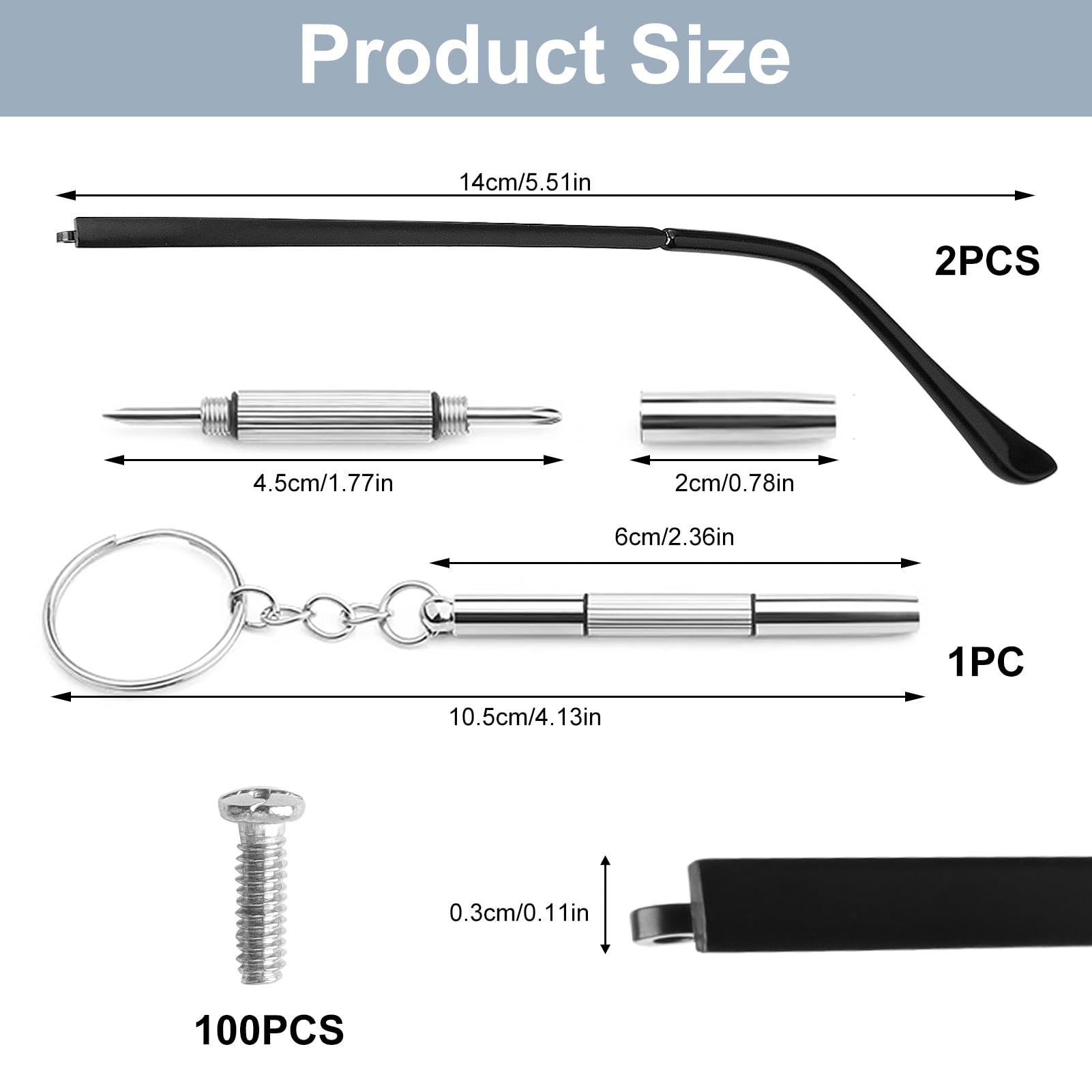 Two replacement arms for MILAKE kit
