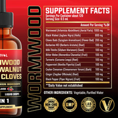 MILIVOL 11in1 Berry Mix tincture bottle side view