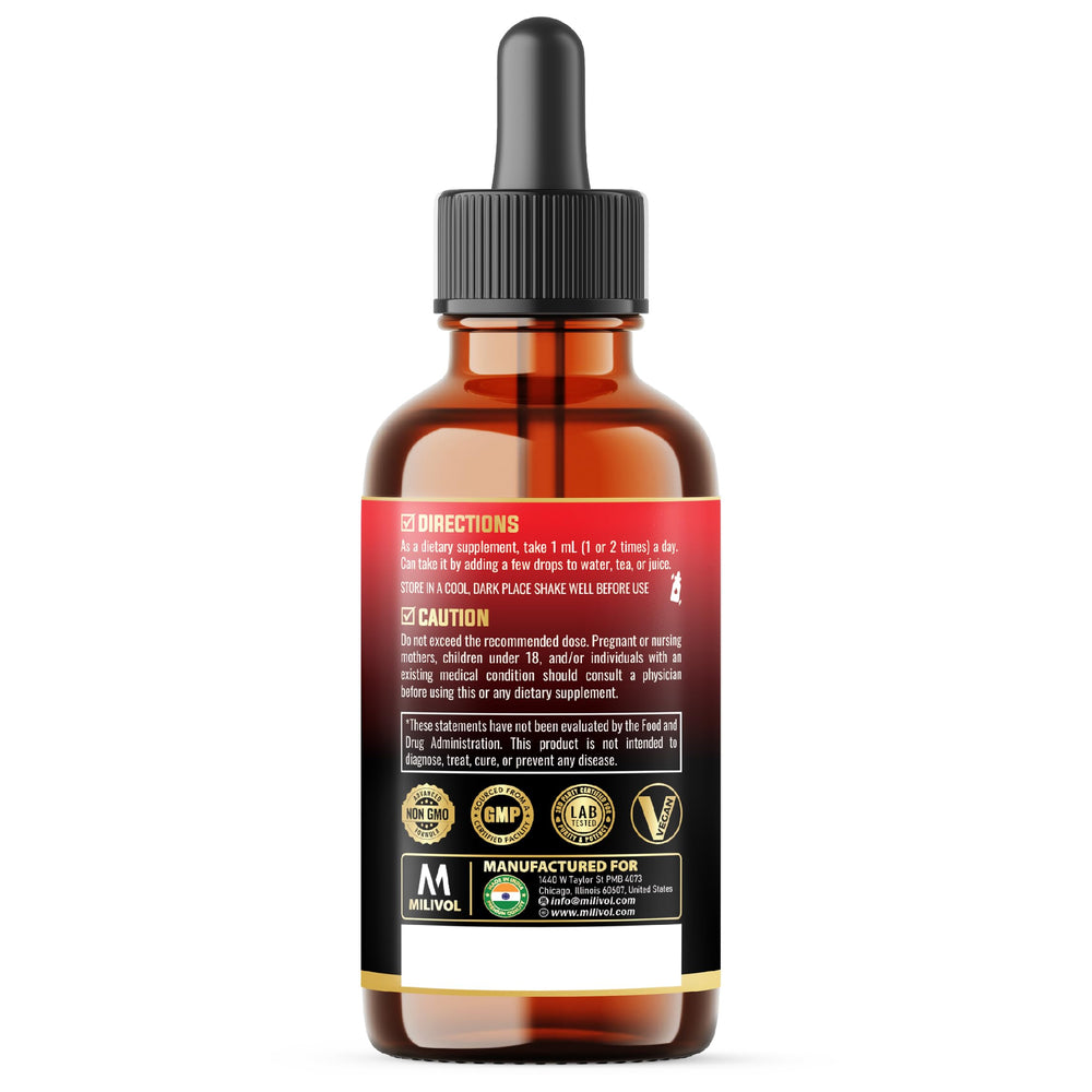 Daily use of MILIVOL 11in1 Cayenne Pepper Drops (1ml)
