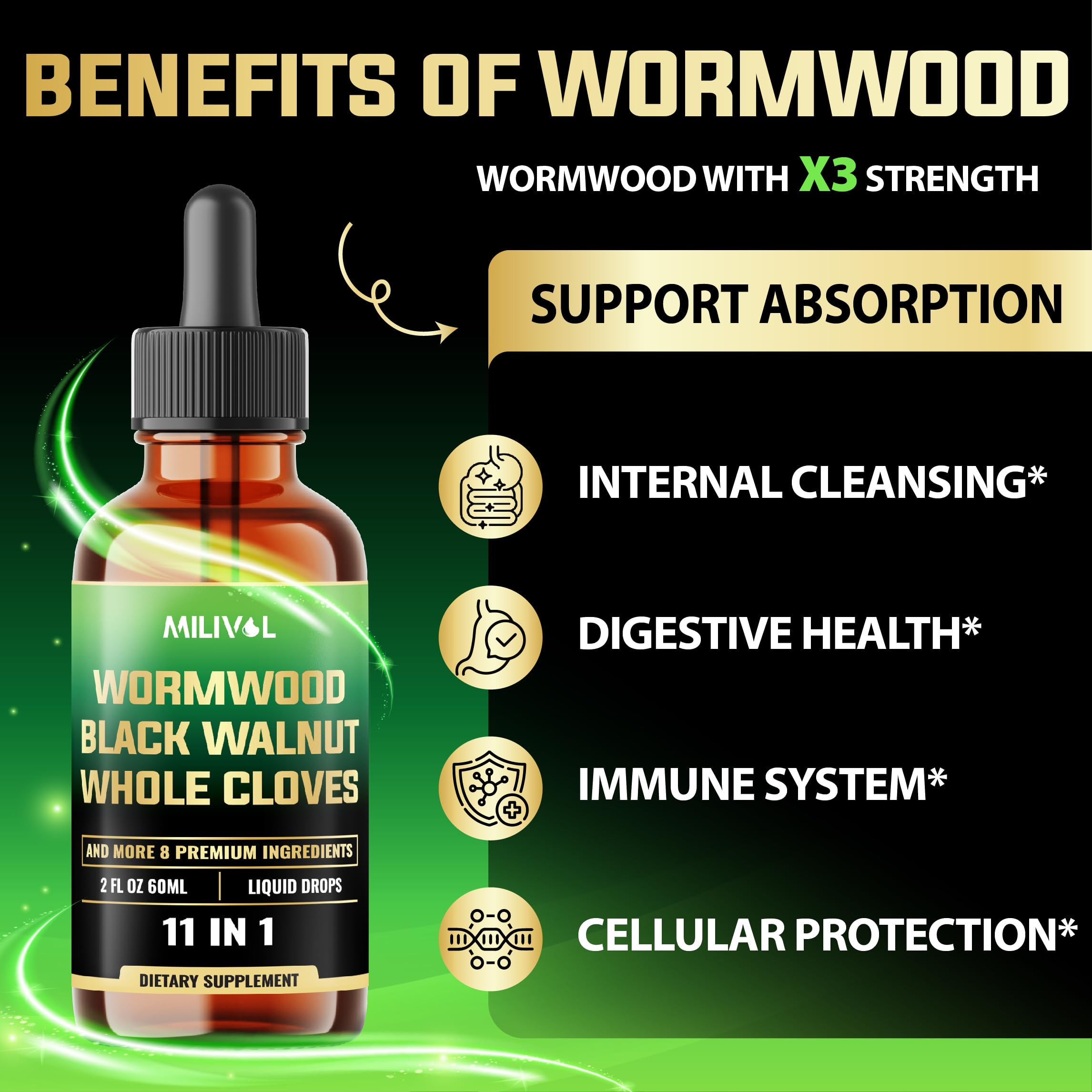 Wormwood hulls and black walnut image