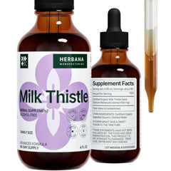 Milk Thistle 4 oz liquid extract bottle – front view