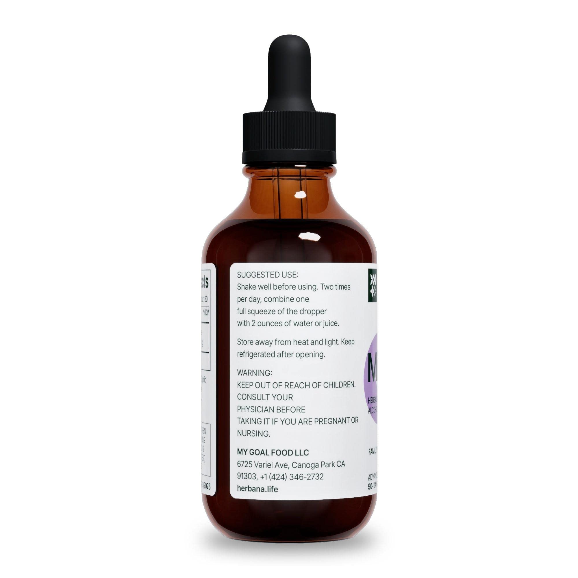 Herbal supplement packaging with milk thistle