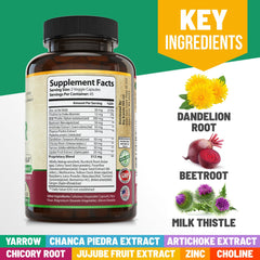 Milk thistle capsules with other natural ingredients