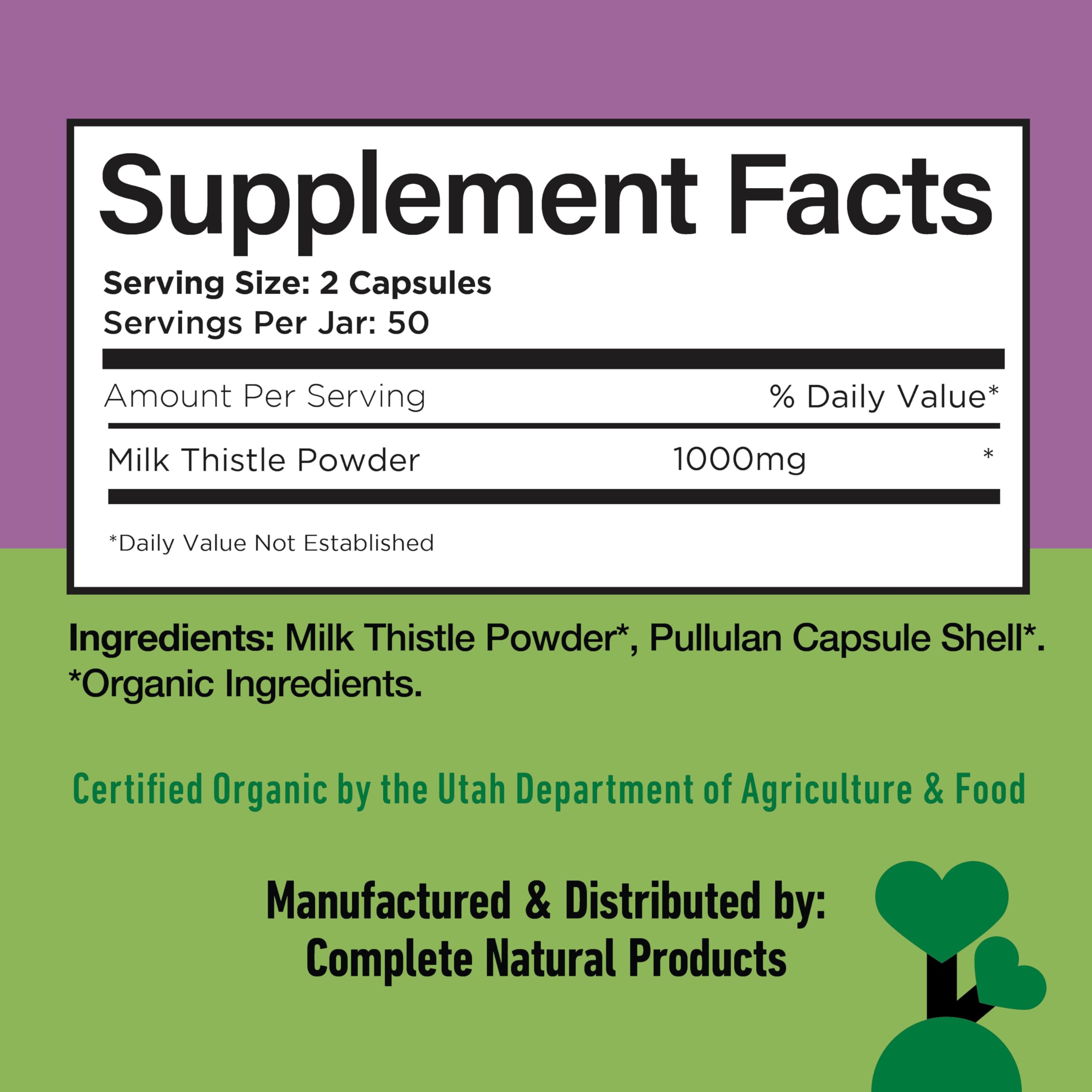 Packaged box with milk thistle capsules and branding