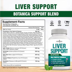 Milk thistle and chanca piedra liver support capsules