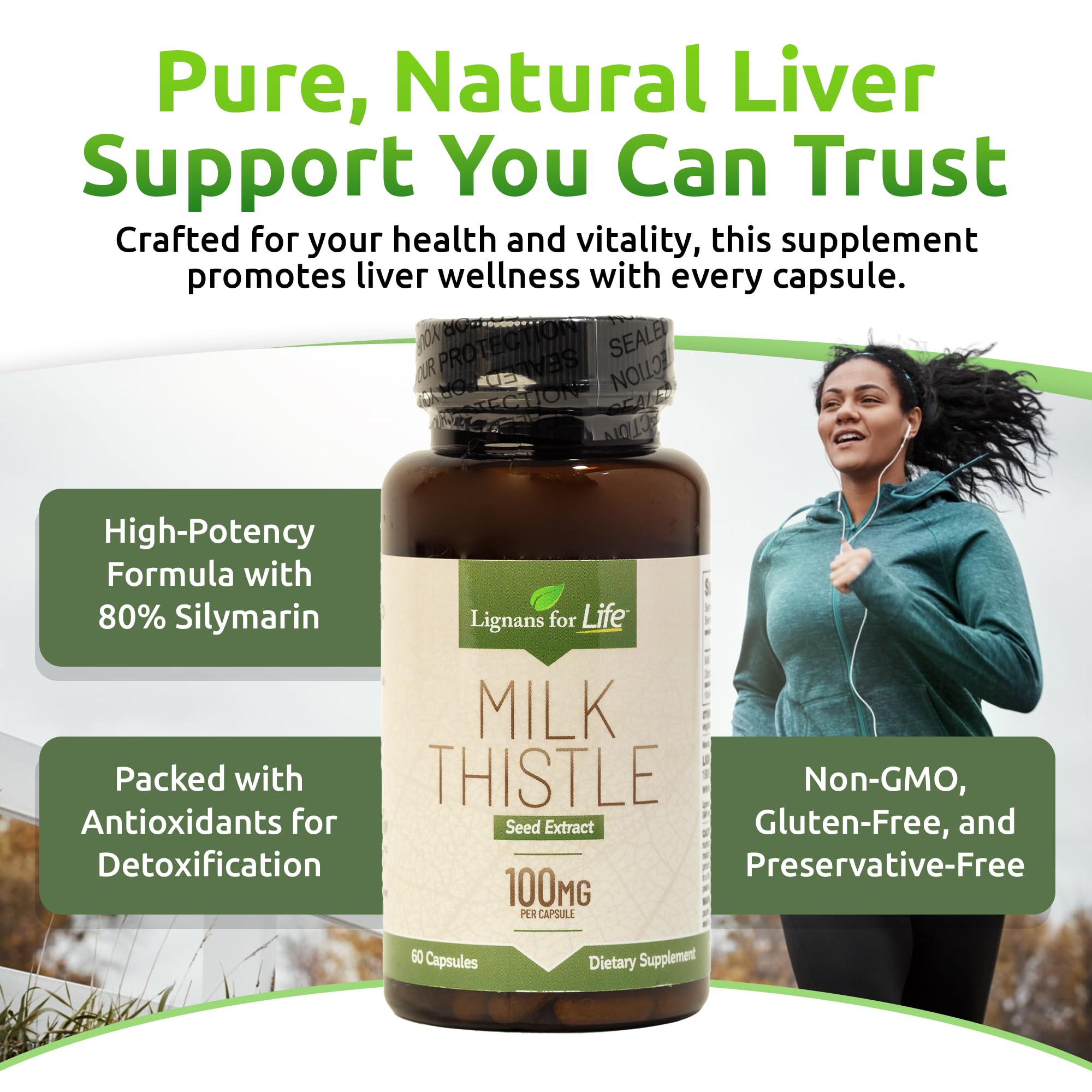 Milk Thistle seed extract capsules for canine liver health