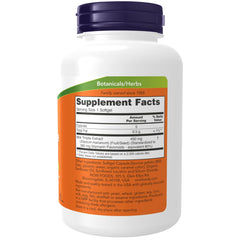 Milk thistle extract 450 mg softgel bottle close-up