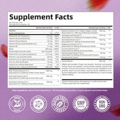 Close-up of Milk Thistle Liquid Drops label
