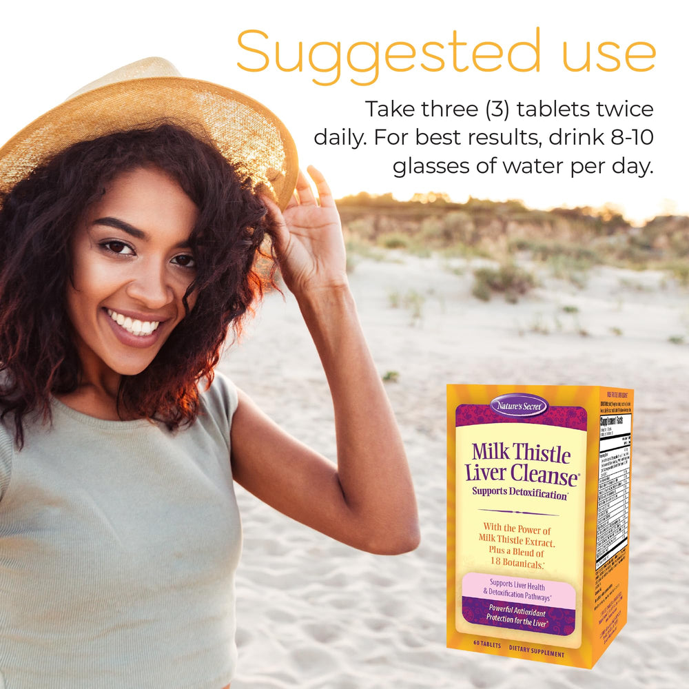 Bottle of Milk Thistle Liver Cleanse with 60 tablets