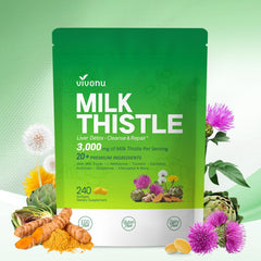 Milk Thistle Liver Detox Capsules bottle front