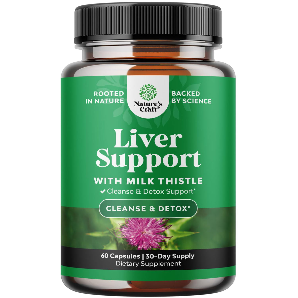 Milk Thistle Liver Support supplement bottle