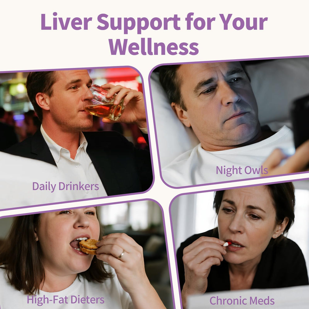 Icons representing silymarin and glutathione for liver protection