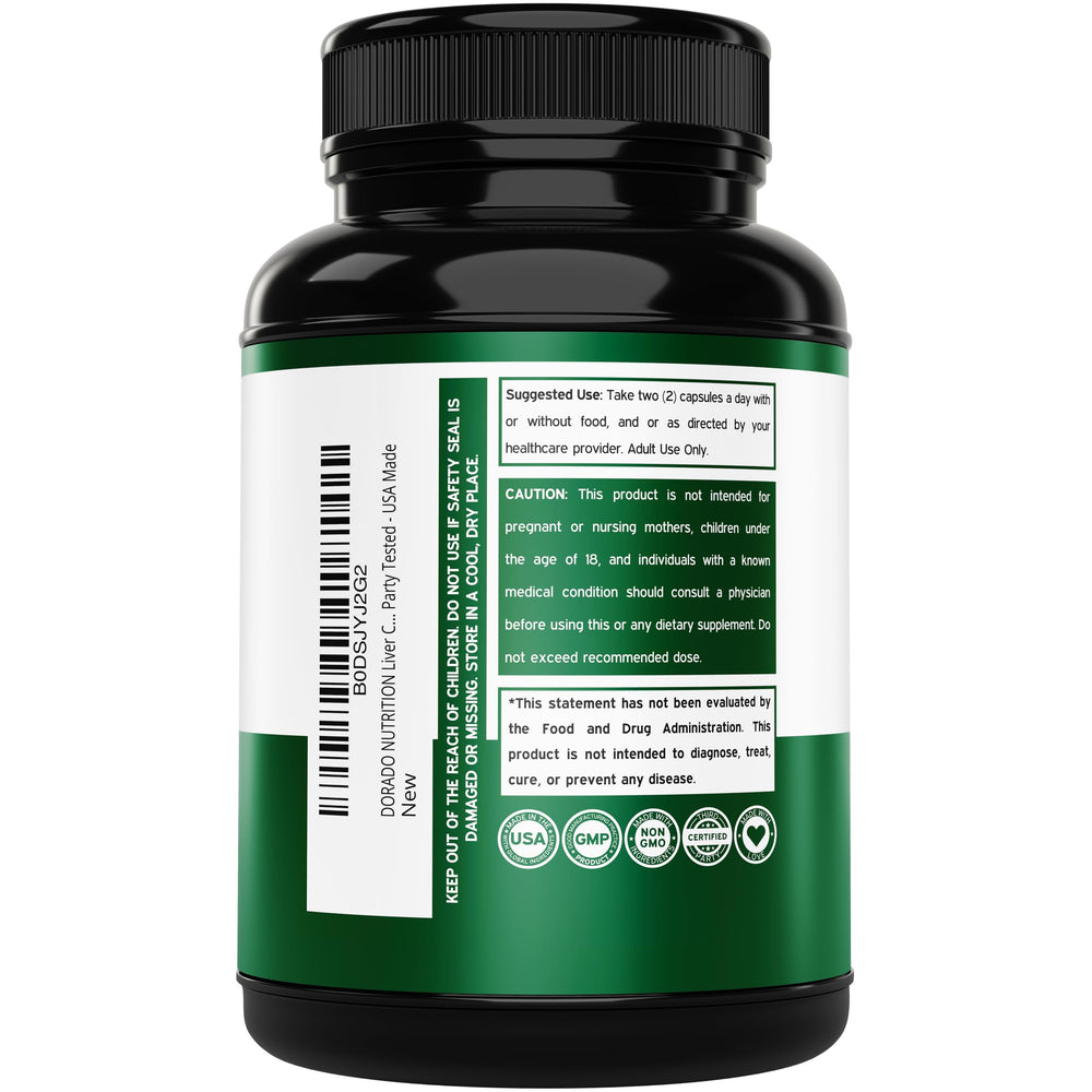 Milk thistle and dandelion root ingredients for liver health