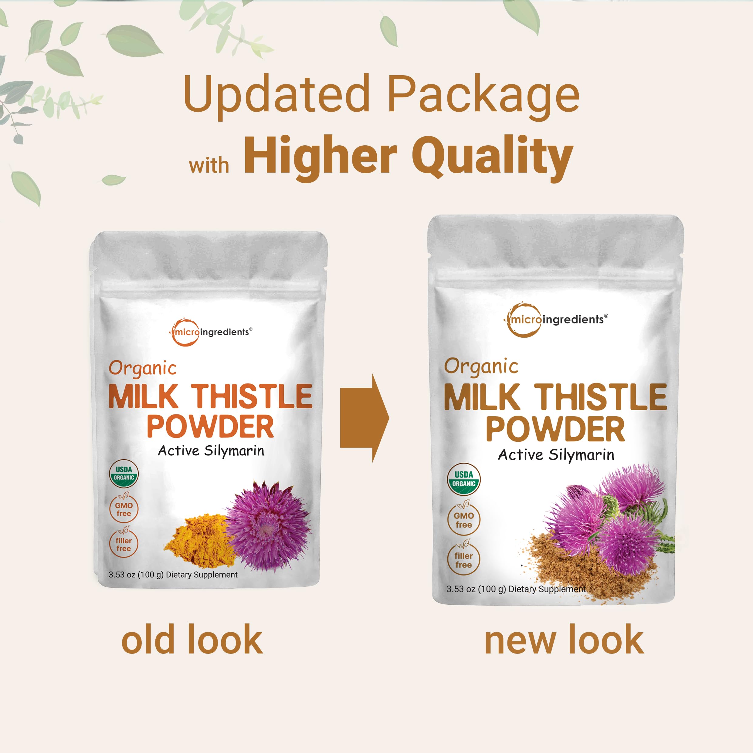 Milk thistle powder being added to a shake