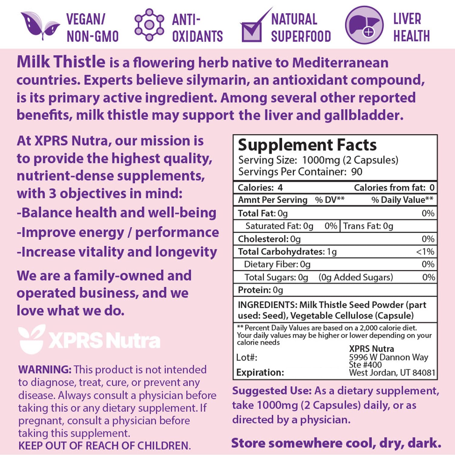 Liver health and digestion concept with milk thistle