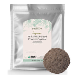 Starwest Organic Milk Thistle Seed Powder 1 lb bag