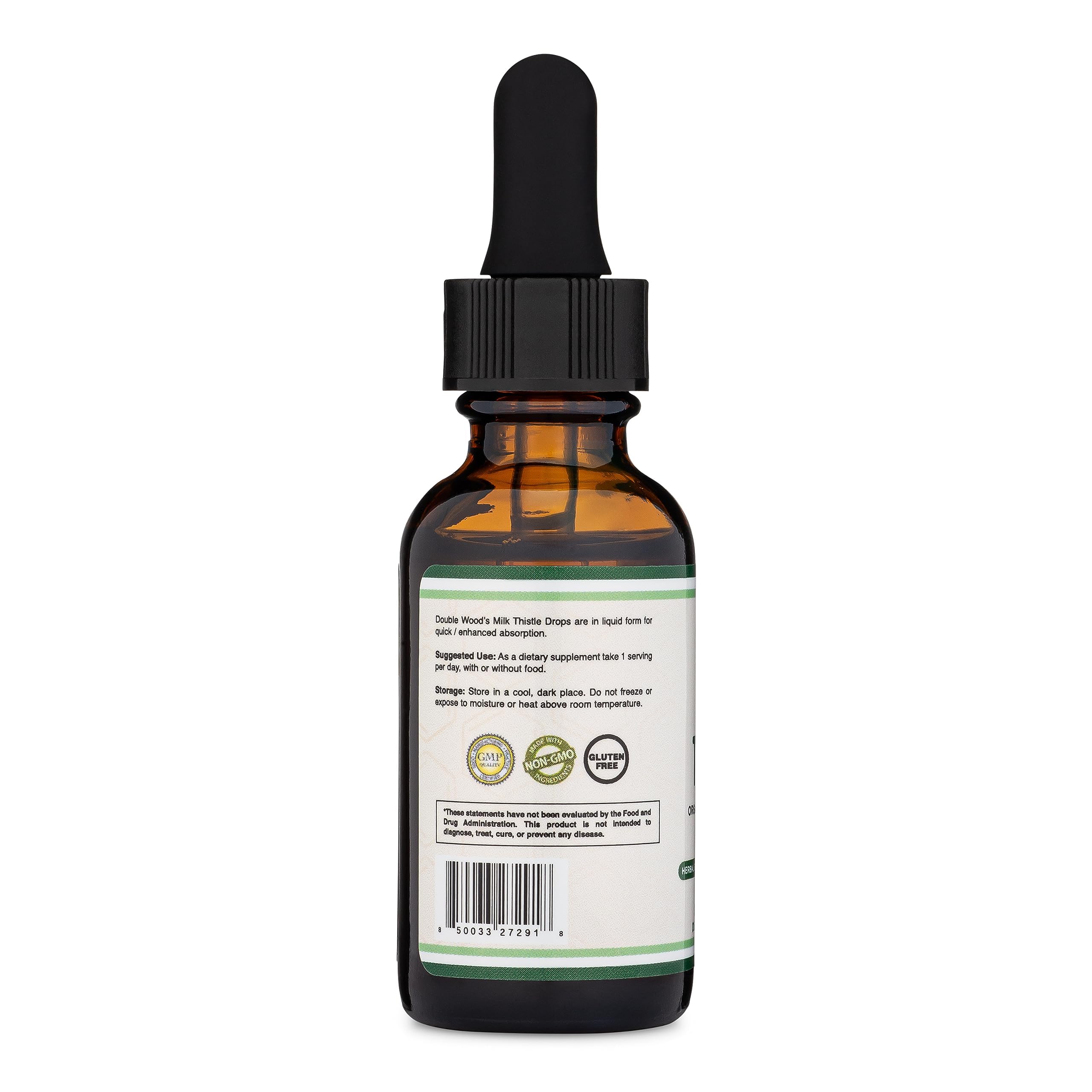 Close-up showing silymarin content in Milk Thistle Drops