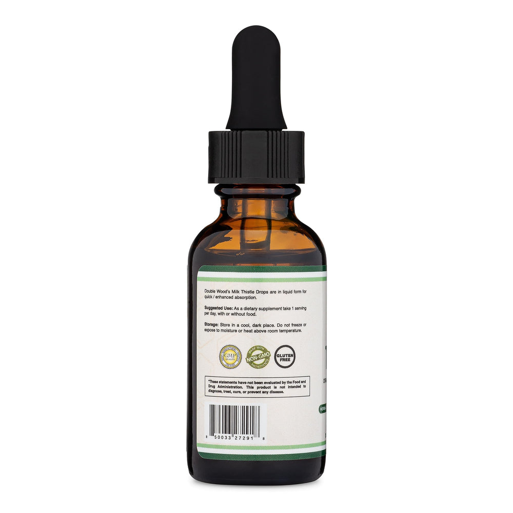 Close-up showing silymarin content in Milk Thistle Drops