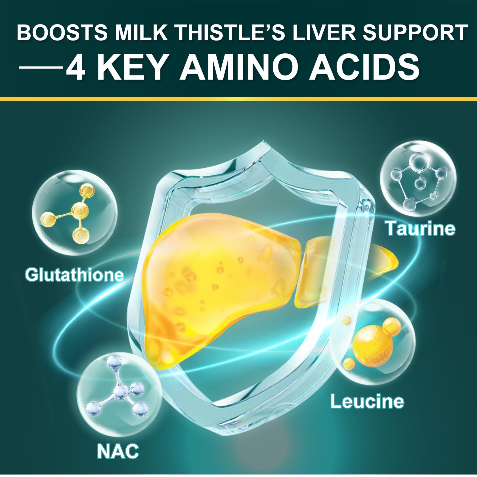 GMO-free organic milk thistle capsules in a bottle