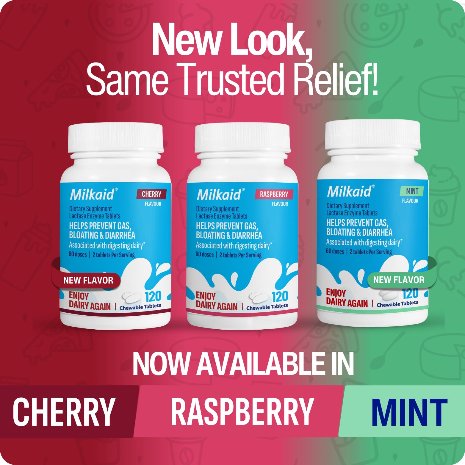 Milkaid mint chewable tablet texture close-up