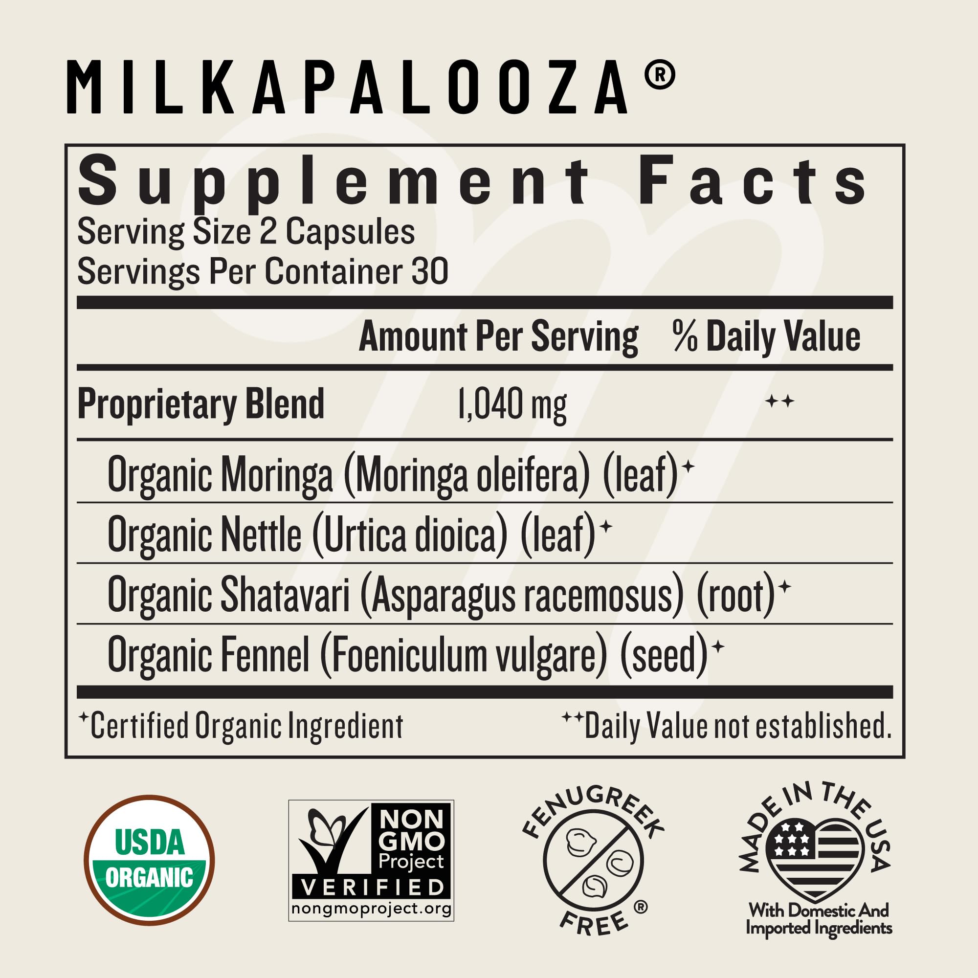 Front view of Milkapalooza packaging box